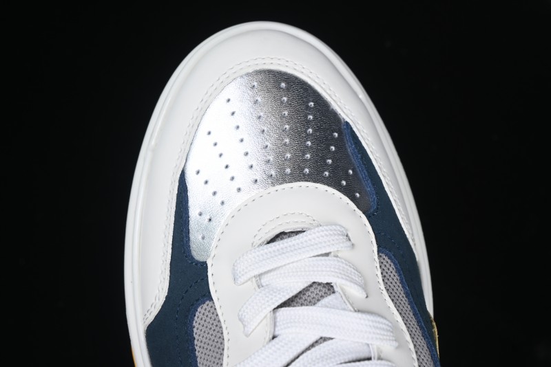 Christian Louboutin Funnyto Flat Comfortable Fashion Low-Top Sneakers in White Yellow Red - X.D4