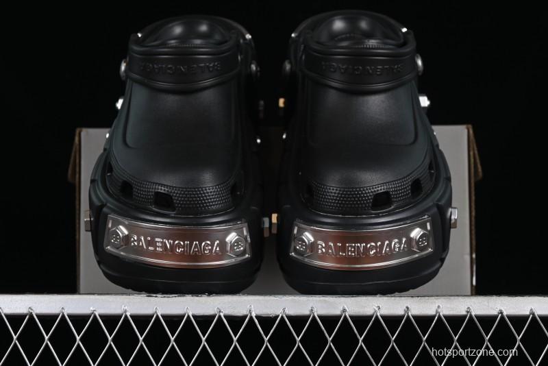 Balenciaga Hardcrocs Slide EVA Round Toe Ultra Thick Sole Clog Sandals - W1S8N1081