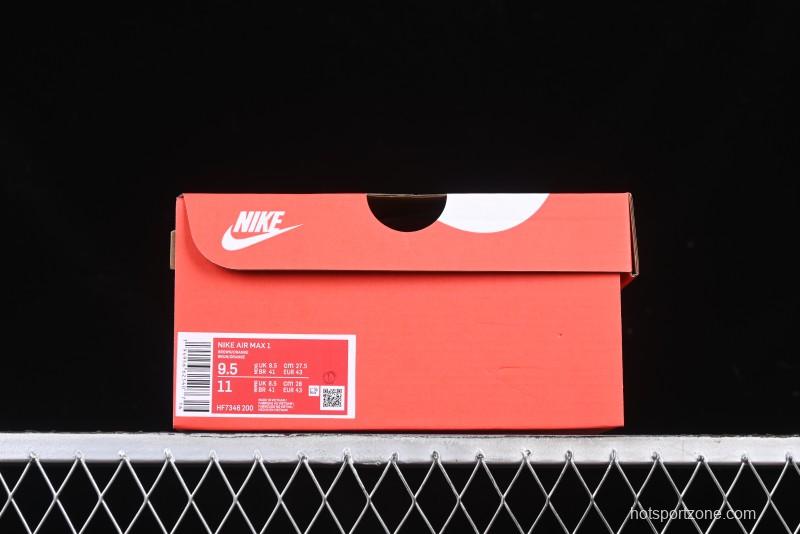 Nike Air Max 1 Retro Running Shoes with Half-Sole Air Cushion - HF7346-200