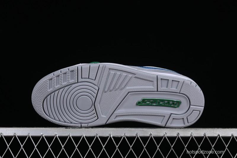 Nike Air Jordan Legacy AJ312 Low Triple Strap Sneakers with Premium Leather - CD9054-140