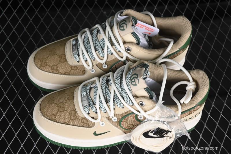 Nike Air Force 1 '07 Low Gucci Collaboration Lace-Up Low-Top Casual Sneakers - SJ1198-102