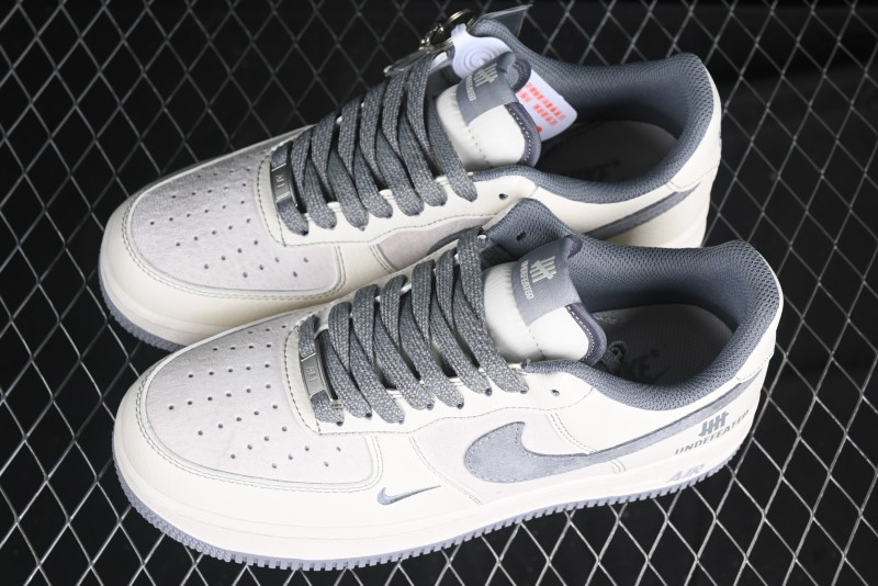 Nike Air Force 1 '07 Low UN Collaboration Pigskin Grey Stitch Low-Top Casual Sneakers - BB7518-018
