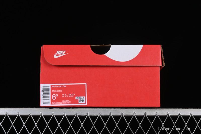 Nike Dunk Low Letter Panda Black Grey High Street Deconstructed SB Strap Low-top Casual Skate Shoes - CW1590-100