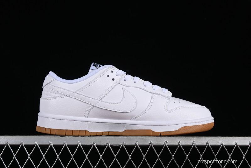 Nike SB Dunk Low Casual Skate Shoes with White and Gum Sole - 311369-100