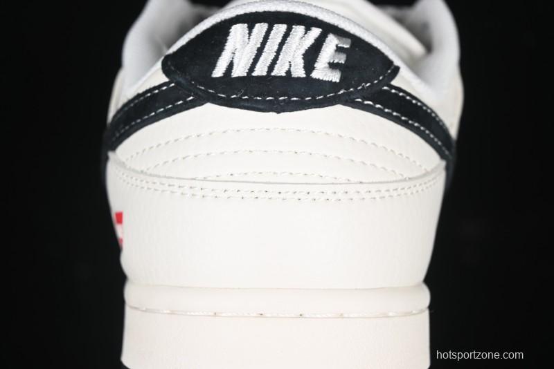 Nike SB Dunk Low Supreme Collaboration - Beige Brown Anniversary High-End Custom Low-Top Casual Skate Shoes - XS1086-003