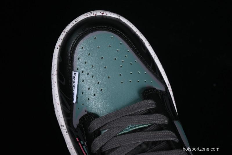 Nike Dunk Low Panda Prank Universe Exploration - Black Purple SB Strap Low Top Casual Skate Shoes - DV0831-002