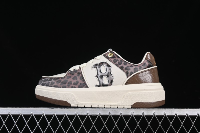 New York Yankees Chunky Liner Lux Leopard Thick Sole Casual Running Shoes - 3ASXCLE4N43BGS