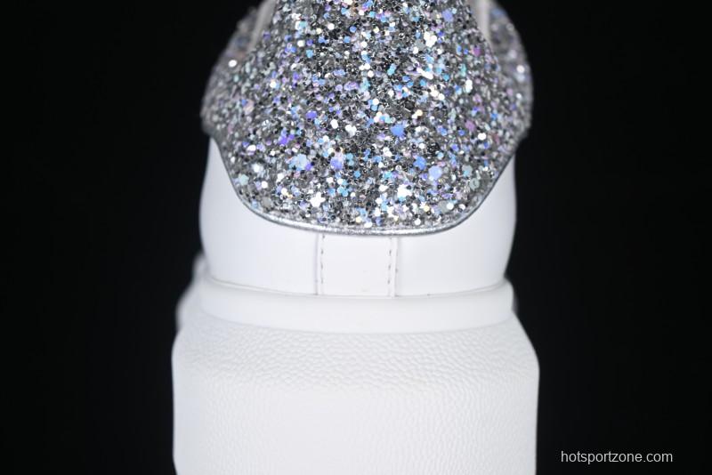 Alexander McQueen Oversized Sneakers with White Crystals - D.E5