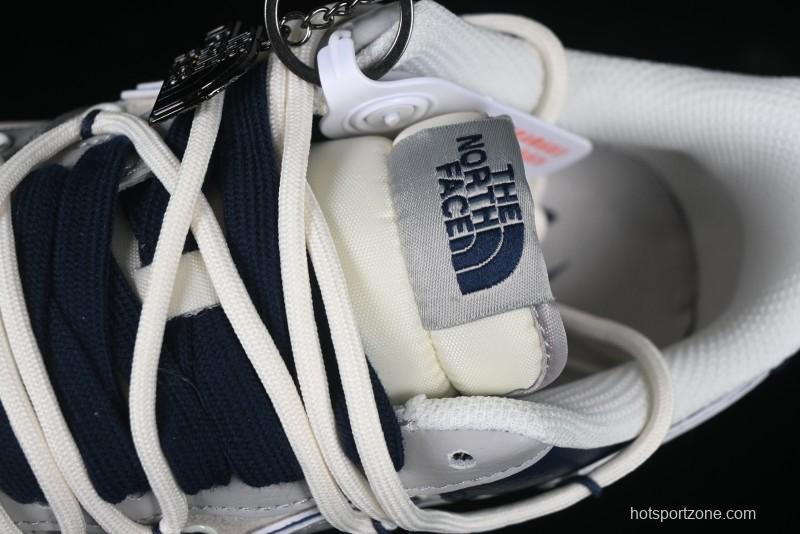 Nike Air Force 1 '07 Low The North Face Collaboration Grey Blue Lace-Up Low-Top Casual Sneakers - DM6688-024