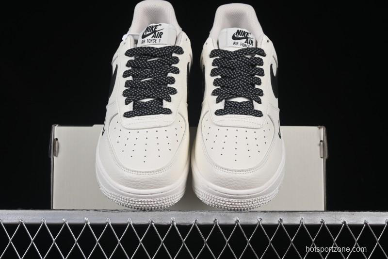 Nike Air Force 1 '07 Low Ted x Portland Triple Collaboration Reflective Black Casual Sneakers - DD8959-706