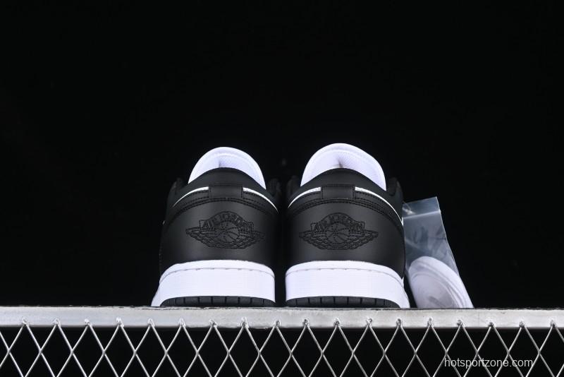 Nike Air Jordan 1 Low AJ1 Black White Panda Low Top Lifestyle Basketball Shoes - 553558-131