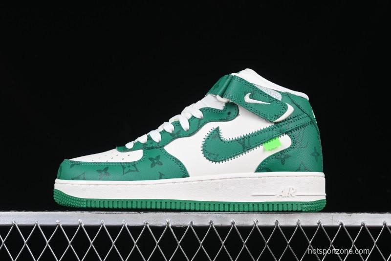 Nike Air Force 1 '07 Mid Casual Sneakers in Green - LL0222-002
