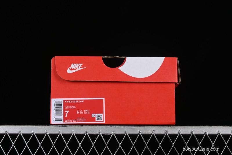Nike Dunk Low SB Casual Sneakers in Strawberry Bear Colorway - DD1503-603