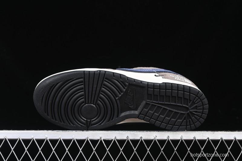 Nike SB Dunk Low The North Face Collaboration - Mysterious Grey Anniversary Edition Customized Low-Top Casual Skate Shoes - XS1086-006