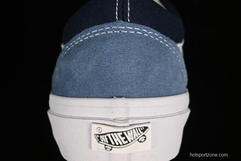 Vans Sk8-Mid Reissue 83 High-End Blue Suede Retro Skate Shoes - VN000CQDDWR