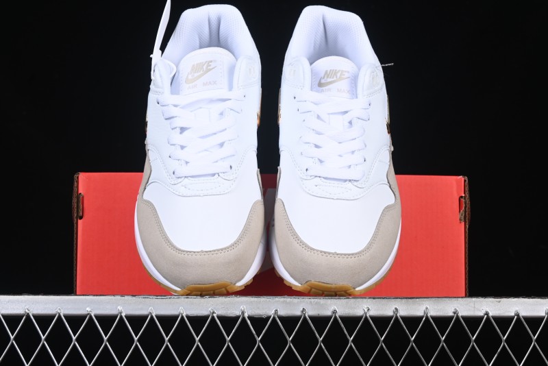 Nike Air Max 1 Retro Running Shoes with Half-Sole Air Cushion - AA0512-100