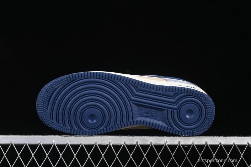 Nike Air Force 1 '07 Low Volon Bear Collaboration Blue Swoosh Casual Sneakers - KK1988-045