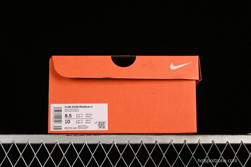 Nike Air Zoom Pegasus 41 Breathable Lightweight Running Shoes with Cushioning - FD2723-102