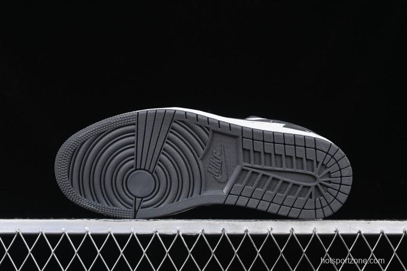 Nike Air Jordan 1 Low Stussy Collaboration - Signal Black Retro Basketball Shoes - XX3318-966