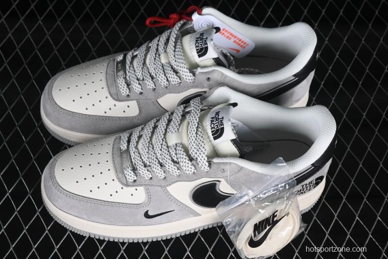 Nike Air Force 1 '07 Low The North Face Collaboration Grey Suede Casual Sneakers - XZ6188-763