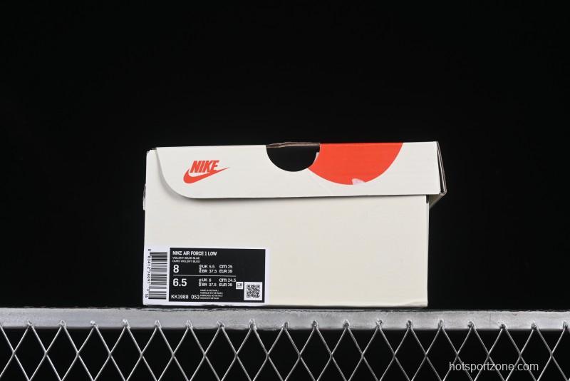 Nike Air Force 1 '07 Low Collaboration with Violent Bear - Snow Grey Pigskin Edition - KK1988-053