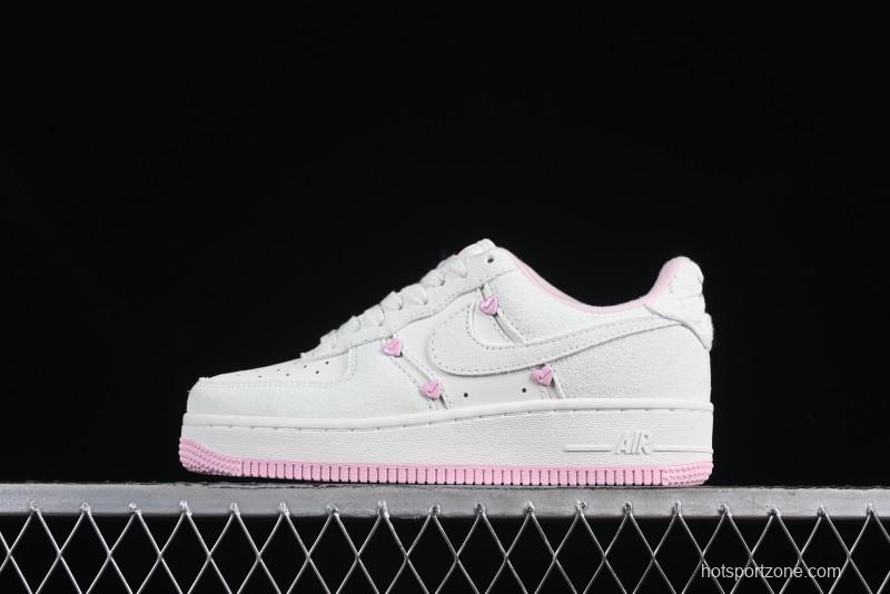 Nike Air Force 1 '07 Low Valentine's Day Limited Casual Sneakers with Full-Length Air Cushion - HV5992-111