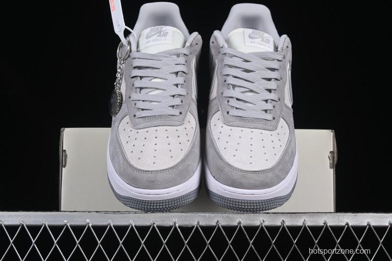 Nike Air Force 1 '07 Low Chrome Hearts Collaboration Silver Grey Low-Top Casual Sneakers - FZ0188-032