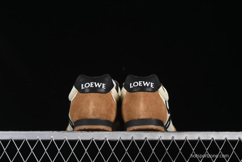 Loewe Ballet Runner 2.0 Sneakers Retro Style Lightweight Training Shoes - Apricor