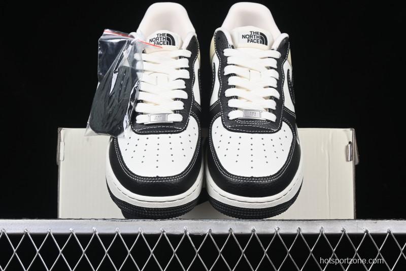 Nike Air Force 1 '07 Low The North Face Collaboration - Black Leather Low-Top Casual Sneakers - CH6336-513