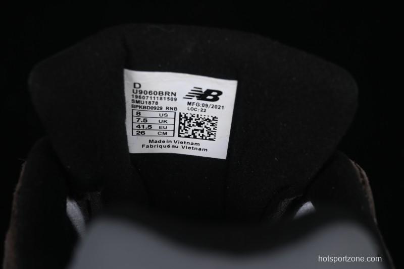 New Balance 9060 Retro Casual Running Shoes with ABZORB Cushioning Technology - U9060BRN