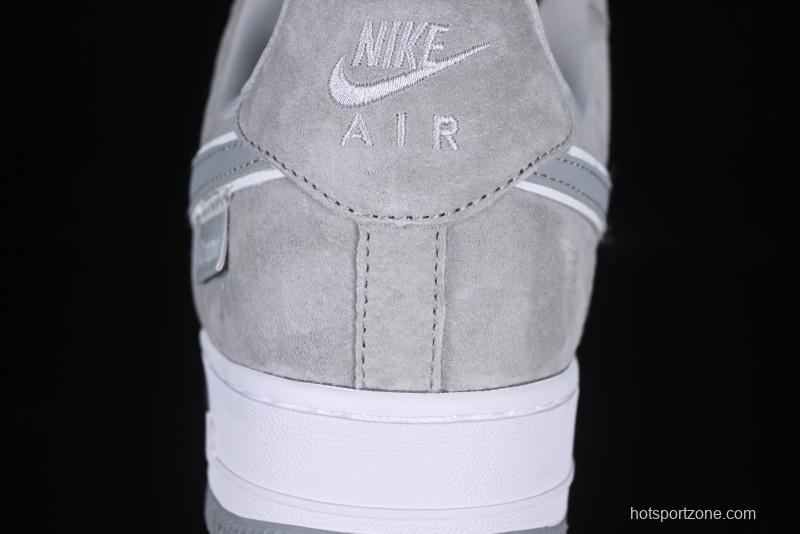 Nike Air Force 1 '07 Low Chrome Hearts Collaboration Silver Grey Low-Top Casual Sneakers - FZ0188-032