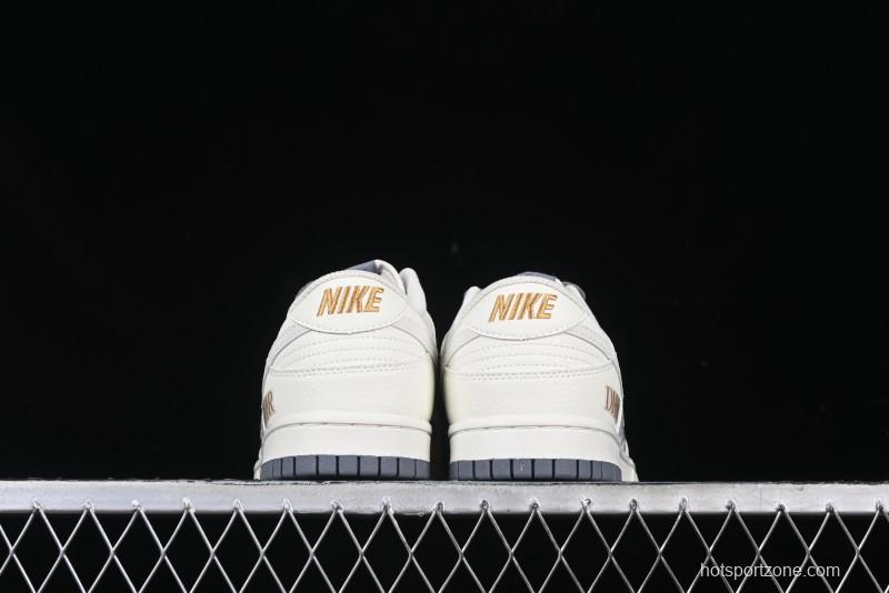 Nike SB Dunk Low Dior x Stone Island Triple Collaboration - Anniversary High-End Custom Low-Top Casual Sneakers - DM6868-043