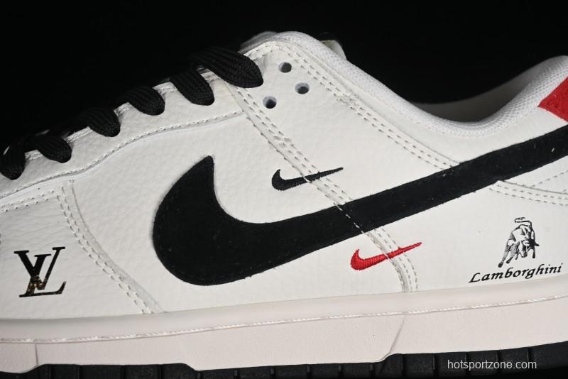 Nike Dunk Low LV Collaboration - Black Lamborghini SB Low Top Casual Sneakers - FC1688-190