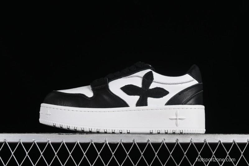 SMFK Comfortable Chunky Sole White Sneakers - T.D4