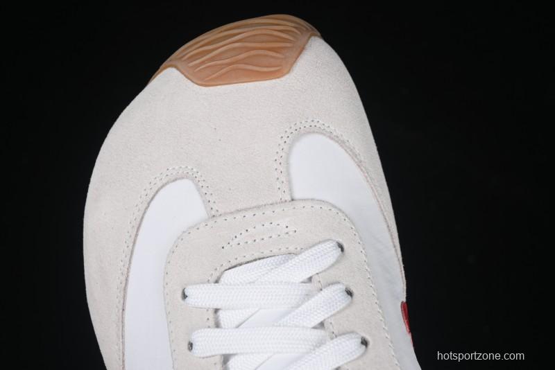 Loewe Ballet Runner 2.0 Sneakers Retro Style Low-Profile Casual Sports Shoes with Asymmetric Toe Design - White Blub