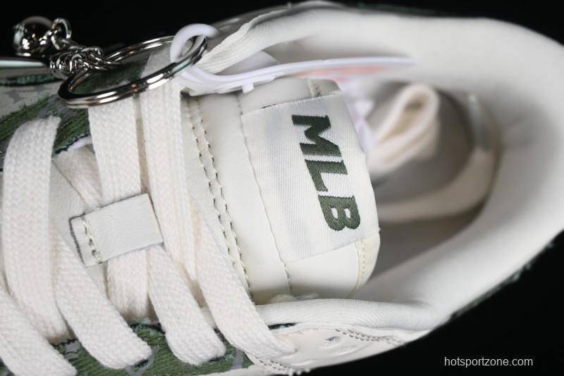 Nike SB Dunk Low MLB Collaboration - Green Denim Anniversary Custom Low-Top Casual Skate Shoes - DQ1098-345