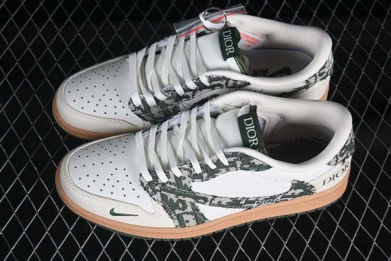 Nike Travis Scott x Fragment Design x Air Jordan 1 Low OG SP Casual Sneakers - XS2024-010