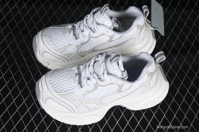 GG-CC Casual Running Shoes with Irregular Design for Trendy Look - 5509 White