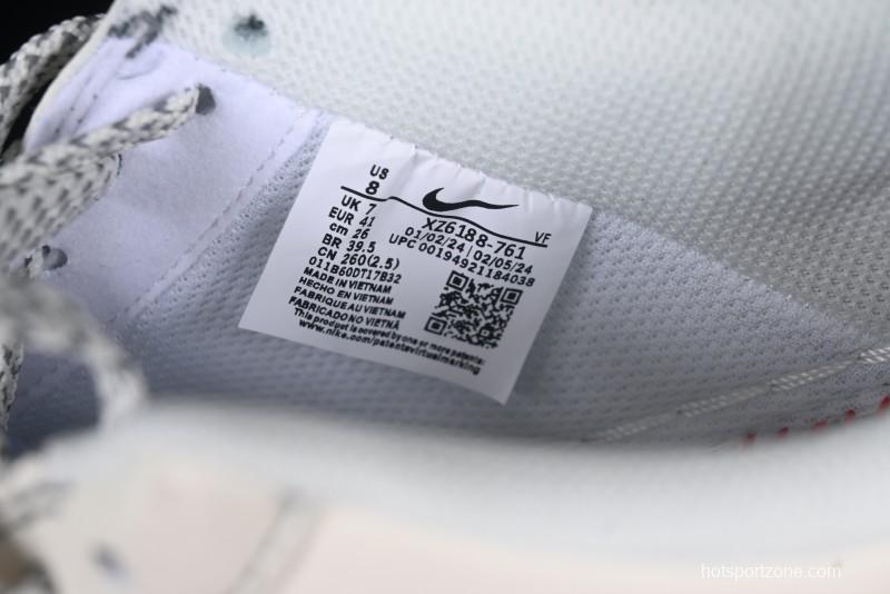 Nike Air Force 1 '07 Low Stussy Collaboration Grey Base Black Swoosh Casual Sneakers - XZ6188-761