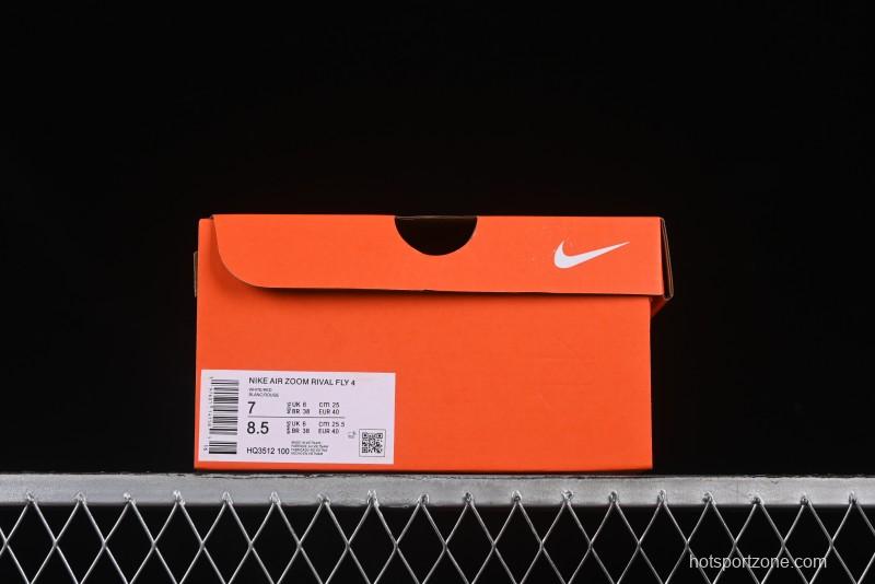 Nike Zoom Rival Fly 4 Lightweight Responsive Running Shoes with Flyknit and React Technology - HQ3512-100