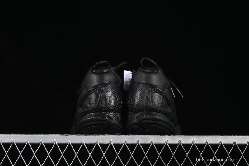 Men's All-Black Premium Leather Sneakers – Sleek & Versatile Design