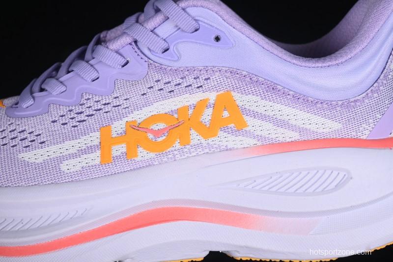 HOKA ONE ONE Bondi 9 Knit Lightweight Casual Running Shoes - 1162012 AGH
