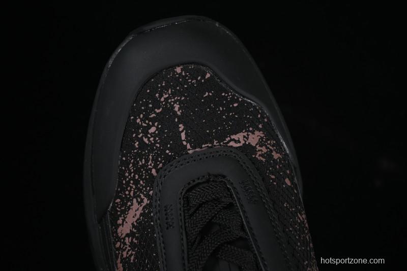 Stone Island Grime Panelled Low-Top Lifestyle Sneakers in Dark Brown - 79FWS0303