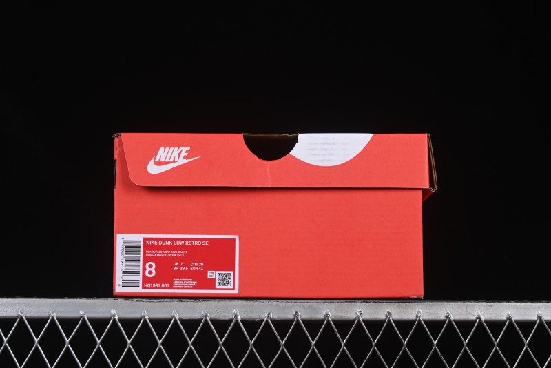 Nike Dunk Low Casual Sneakers in Black-Grey Colorway - HQ1931-001