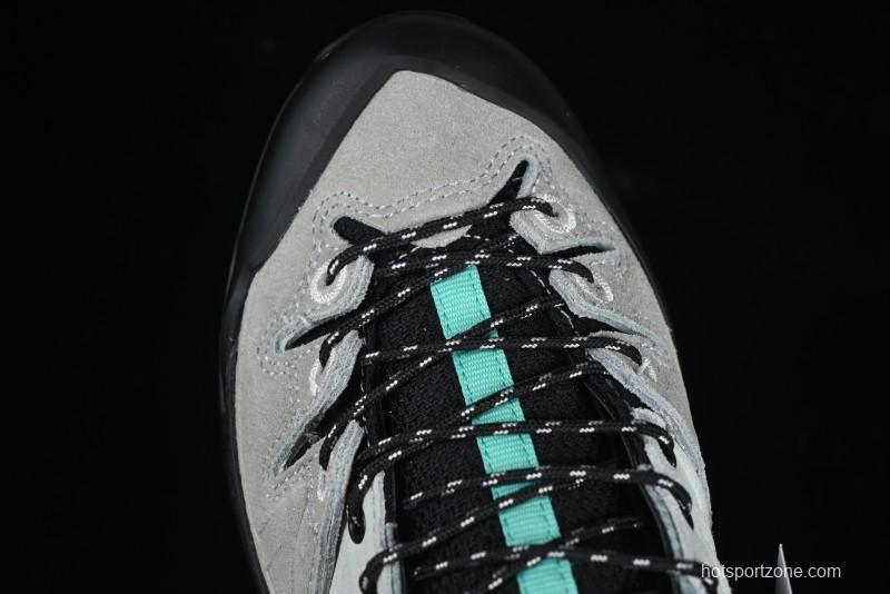 Salomon x Contragrip All-Terrain Hiking Shoes - Lightweight Gray with Black & Teal Accents