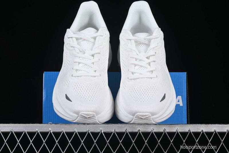 HOKA ONE ONE Bondi 9 Knit Lightweight Casual Running Shoes - 1162012 WWH