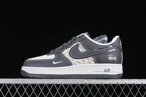 Nike Air Force 1'07 Low Stussy Collaboration Star Dust Grey Low-Top Casual Sneakers - XZ6188-229