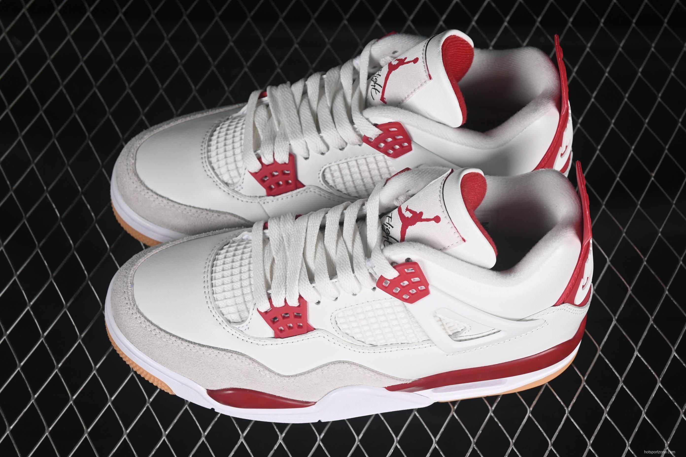 Nike SB x Air Jordan 4 Retro OG Varsity Red Basketball Shoes - DR5415-106