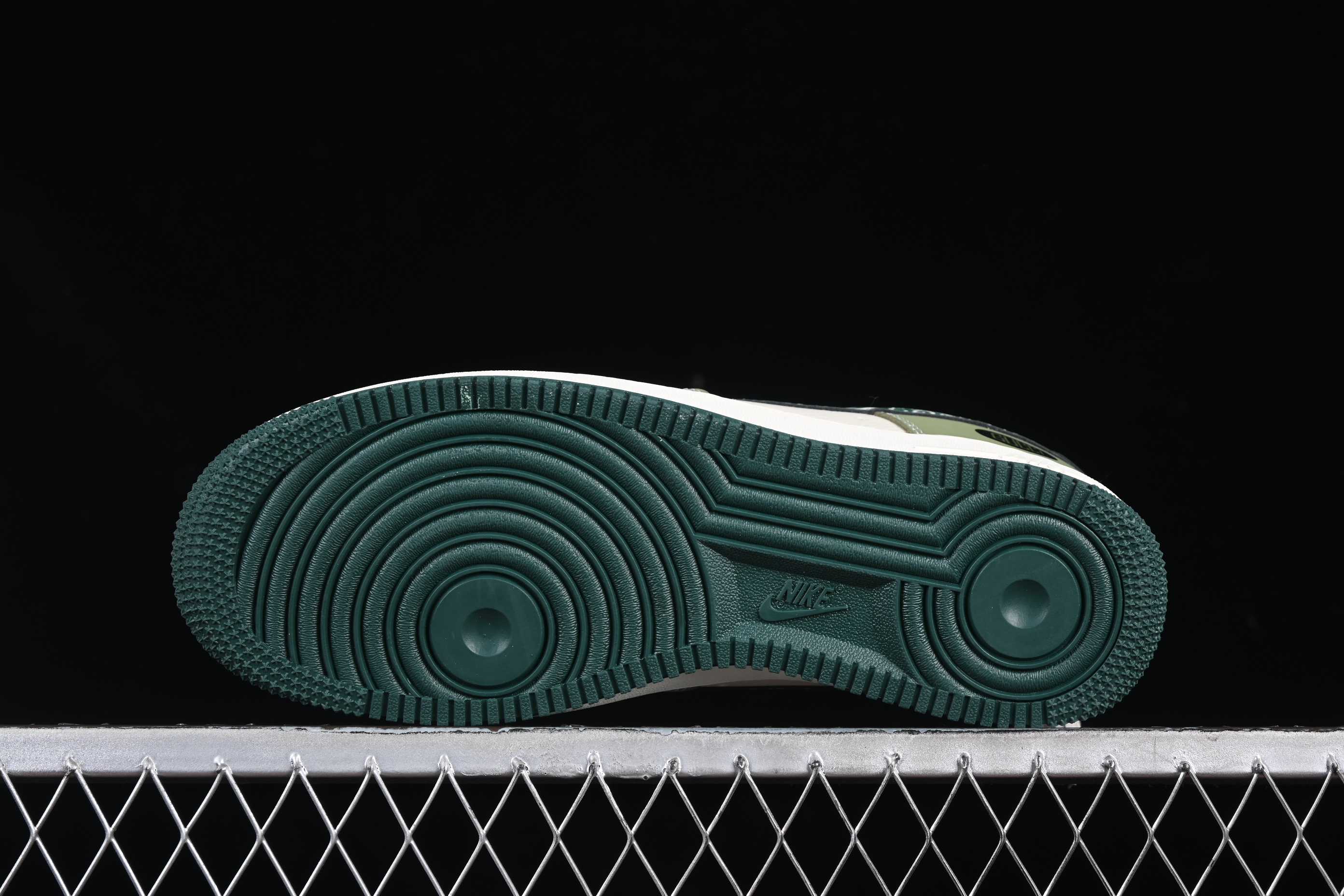 Nike Air Force 1'07 Low Gucci Collaboration Green Paisley Swoosh Casual Sneakers - KK1988-063