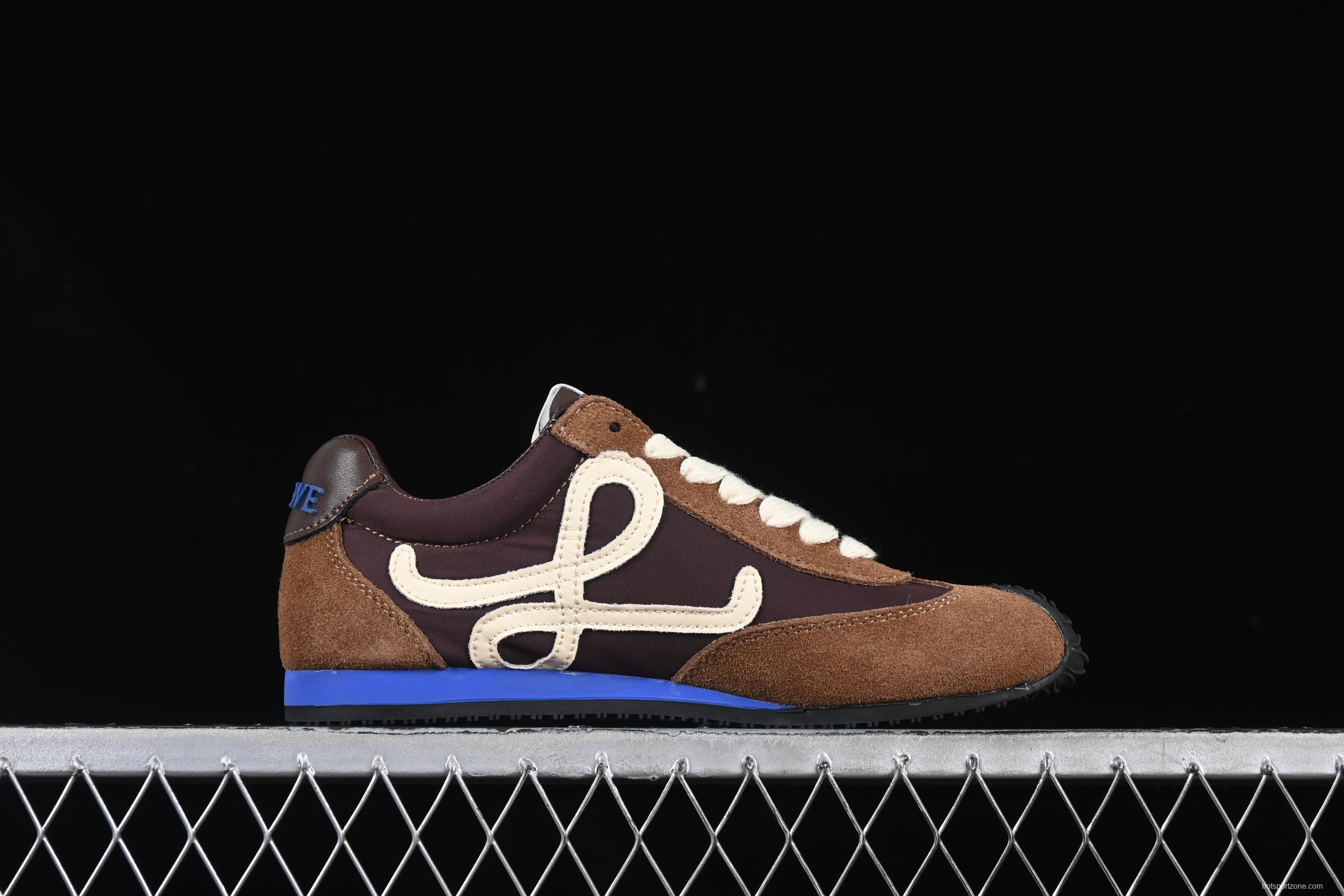 Loewe Ballet Runner 2.0 Sneakers Retro Style Casual Training Shoes - BROWN